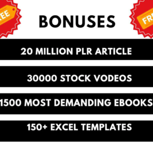 2 Million+ Ebooks + 2 Million PLR Articles Bonus with reseller rights | 2M Ebooks bundle