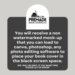 Mystery eBook Mockup, Thriller eBook Cover, Blank iPad mock, Bookstagram Advertising, Canva
