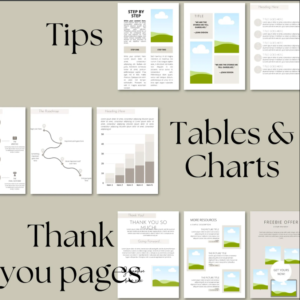 Canva eBook Template, Course WorkBook Template, How to Create e-Book, 250 page book Template