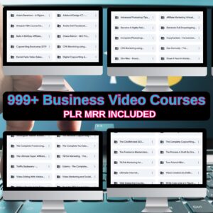 999+ Online Business Training Courses Bundle Marketing Digital Products Library PLR MRR