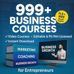 999+ Online Business Training Courses Bundle Marketing Digital Products Library PLR MRR