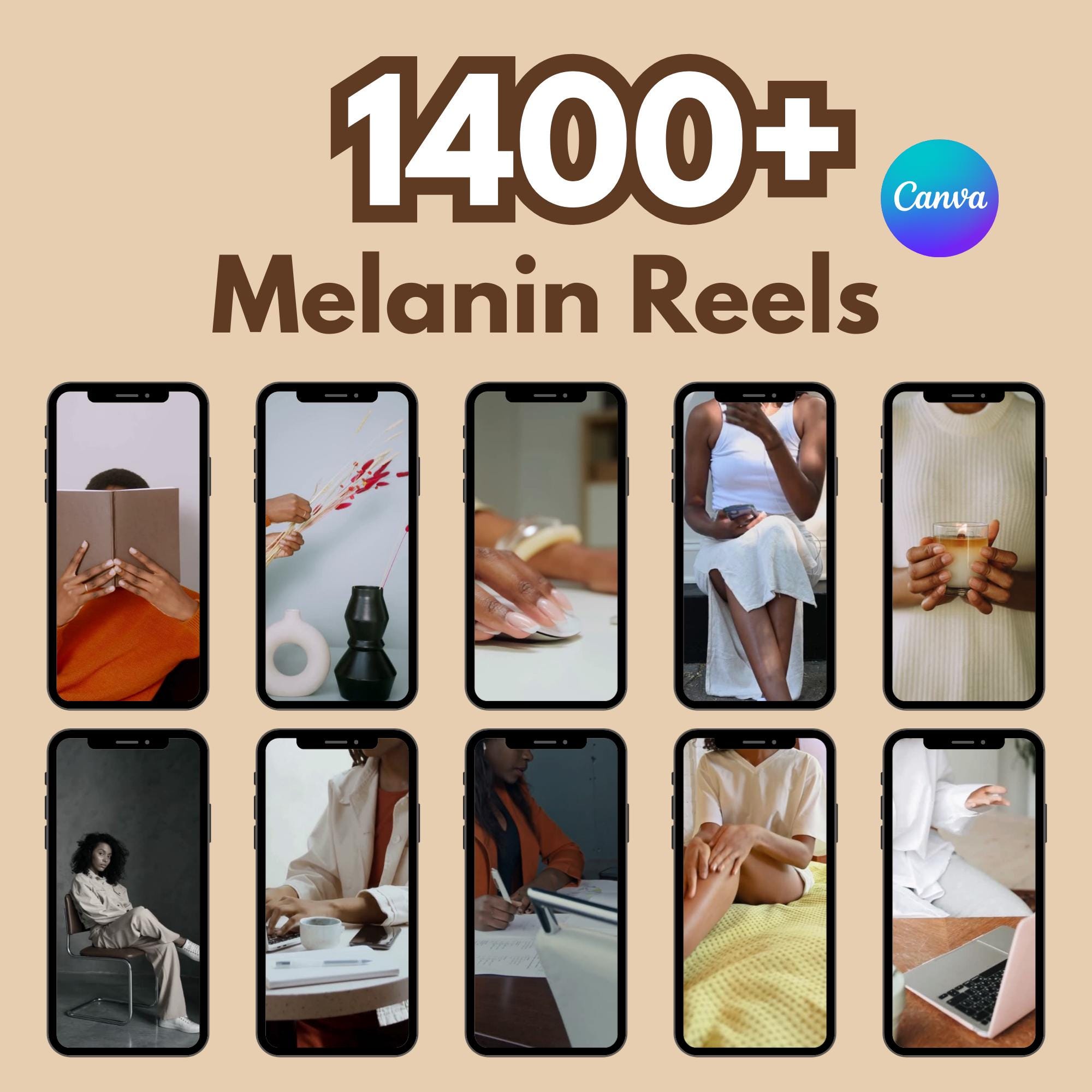 1600+ melanin faceless reels, digital marketing melanin videos, melanin photo bundle master resell right, mrr plr faceless reels bundle - Image 4