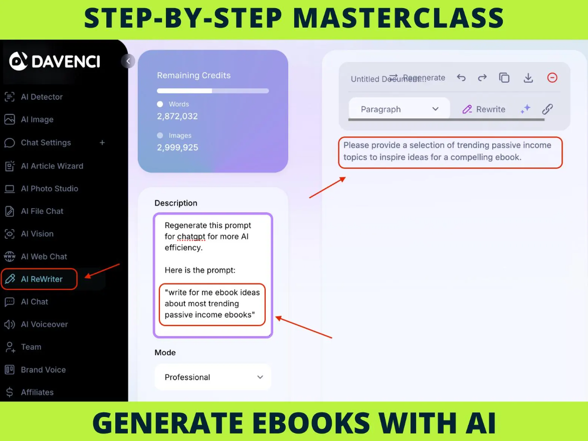 New Generate a complete eBook with AI, step-by-step Masterclass with videos - Image 4