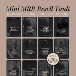 Passive Income eBook Bundle MRR master resell rights, resell digital product