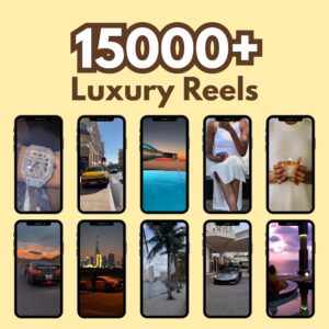 15000 Luxury Rich Lifestyle faceless reels bundle, Cars, Yacht, luxury, vacation, faceless digital marketing reels, instagram reels mrr plr