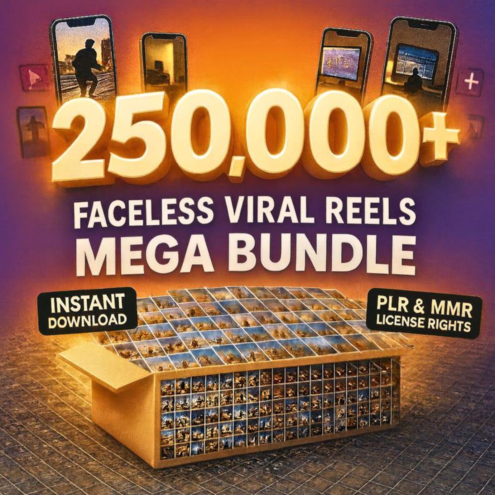 250,000+ Viral Reels PLR MRR Resell Rights Commercial Use Ultimate Content Vault Bundle - Image 2