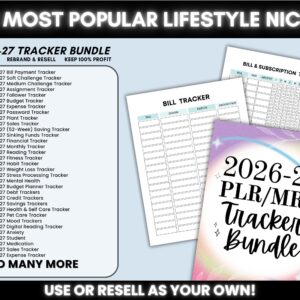 Canva PLR Templates Bundle, 15000+ Editable Planners, Journals, Trackers Templates, MRR Digital Products, Master Resell Rights