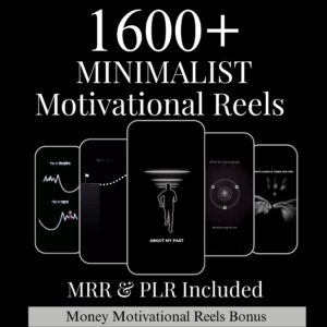 1600+ Minimalist Motivation Reels Bundle | Animation Video Content | MRR/PLR | Digital Download for Reels, TikTok, Shorts