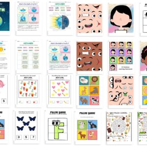 35,500+ Kids Learning Activities Bundle | Educational Worksheets & Coloring Books | PLR + MRR