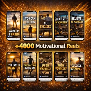 4000+ Motivational Reels Video Bundle PLR MRR Viral Inspirational Videos for TikTok Instagram YouTube Digital Marketing, Short