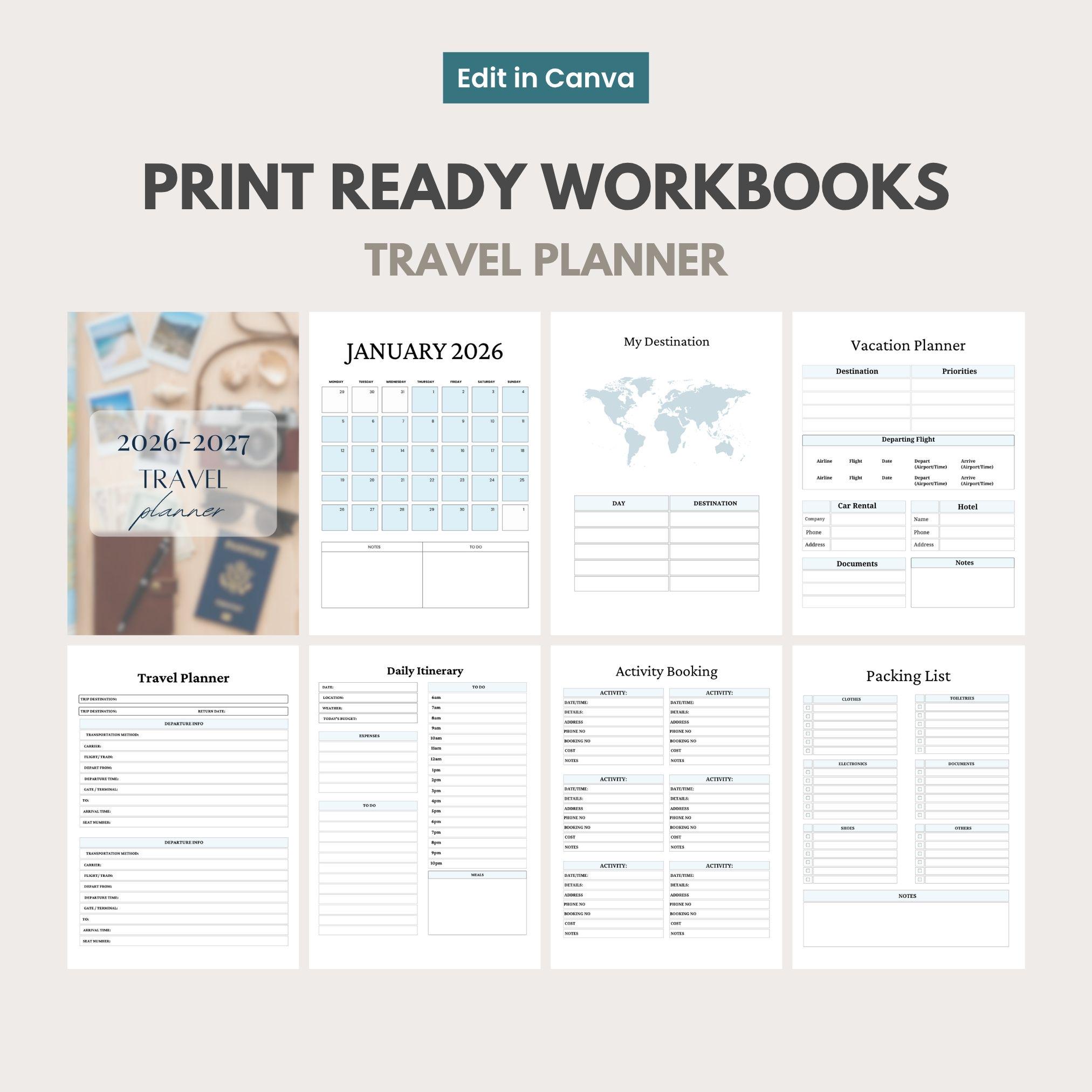 10,500 Canva Planner Templates | 2026-2027 Editable Planners, Journals, Trackers & Calendars | PLR MMR - Image 8