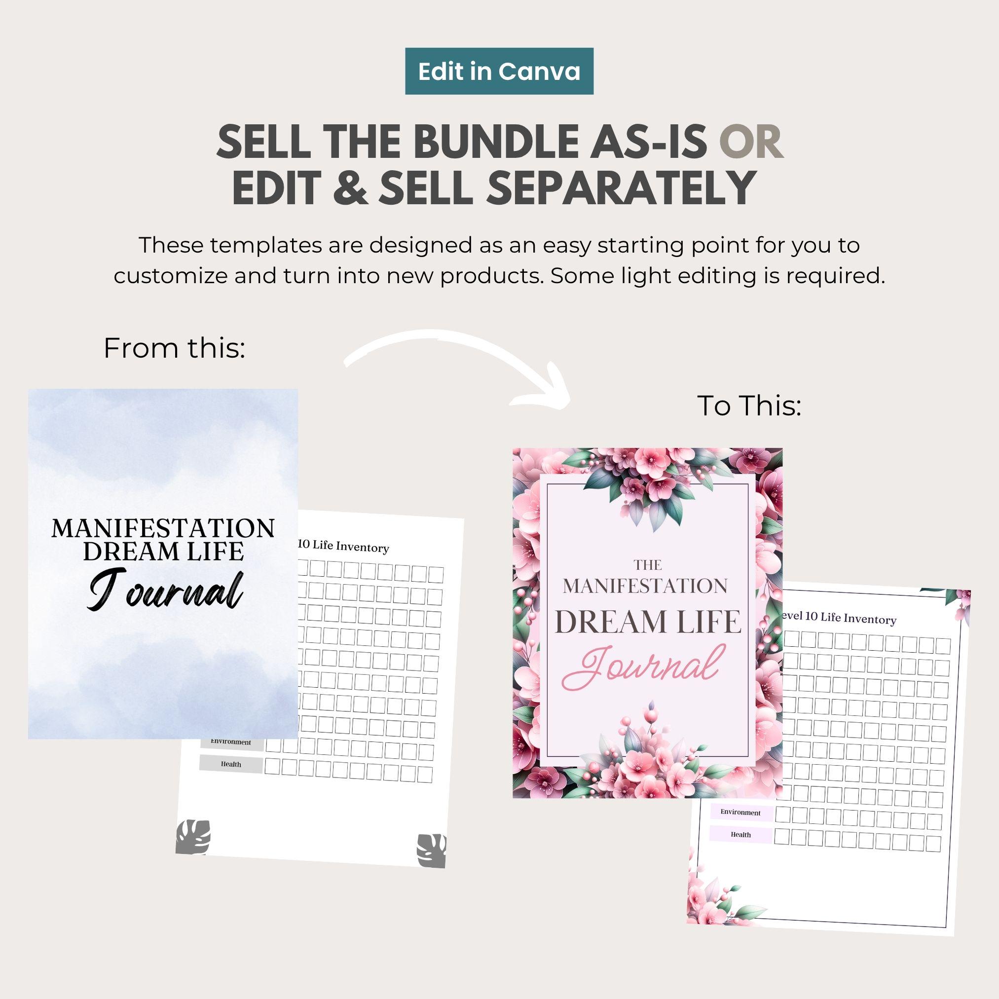 10,500 Canva Planner Templates | 2026-2027 Editable Planners, Journals, Trackers & Calendars | PLR MMR - Image 9