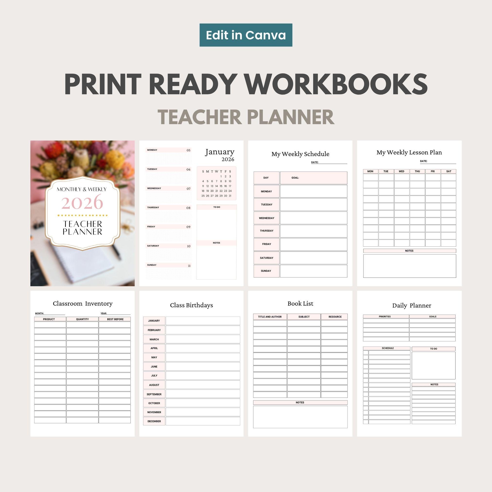 10,500 Canva Planner Templates | 2026-2027 Editable Planners, Journals, Trackers & Calendars | PLR MMR - Image 10