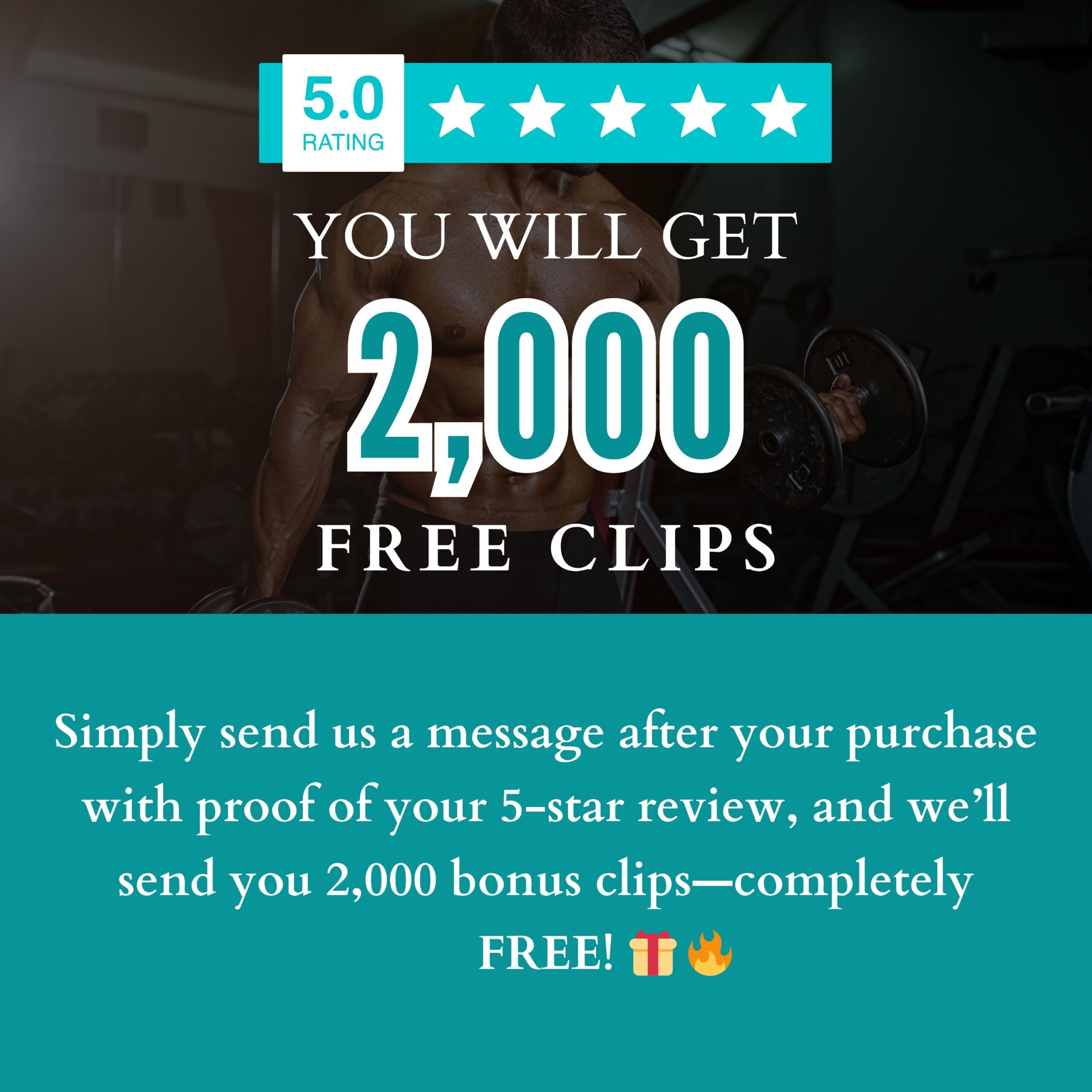 Men’s Fitness Reels: 600+ Bundle, MRR Gym Video Clips, Faceless Workout Edits, TikTok, Instagram, Social Media Content, Digital Download - Image 10