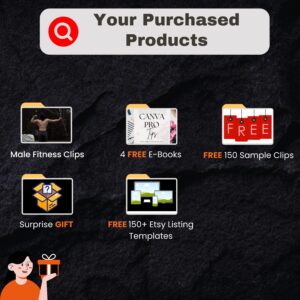 Male Fitness Reels: 660+ Bundle with Master Resell Rights | Gym Workout Motivation Videos for TikTok Reels Shorts | Digital Download Pack