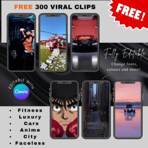 Male Fitness Reels: 660+ Bundle with Master Resell Rights | Gym Workout Motivation Videos for TikTok Reels Shorts | Digital Download Pack