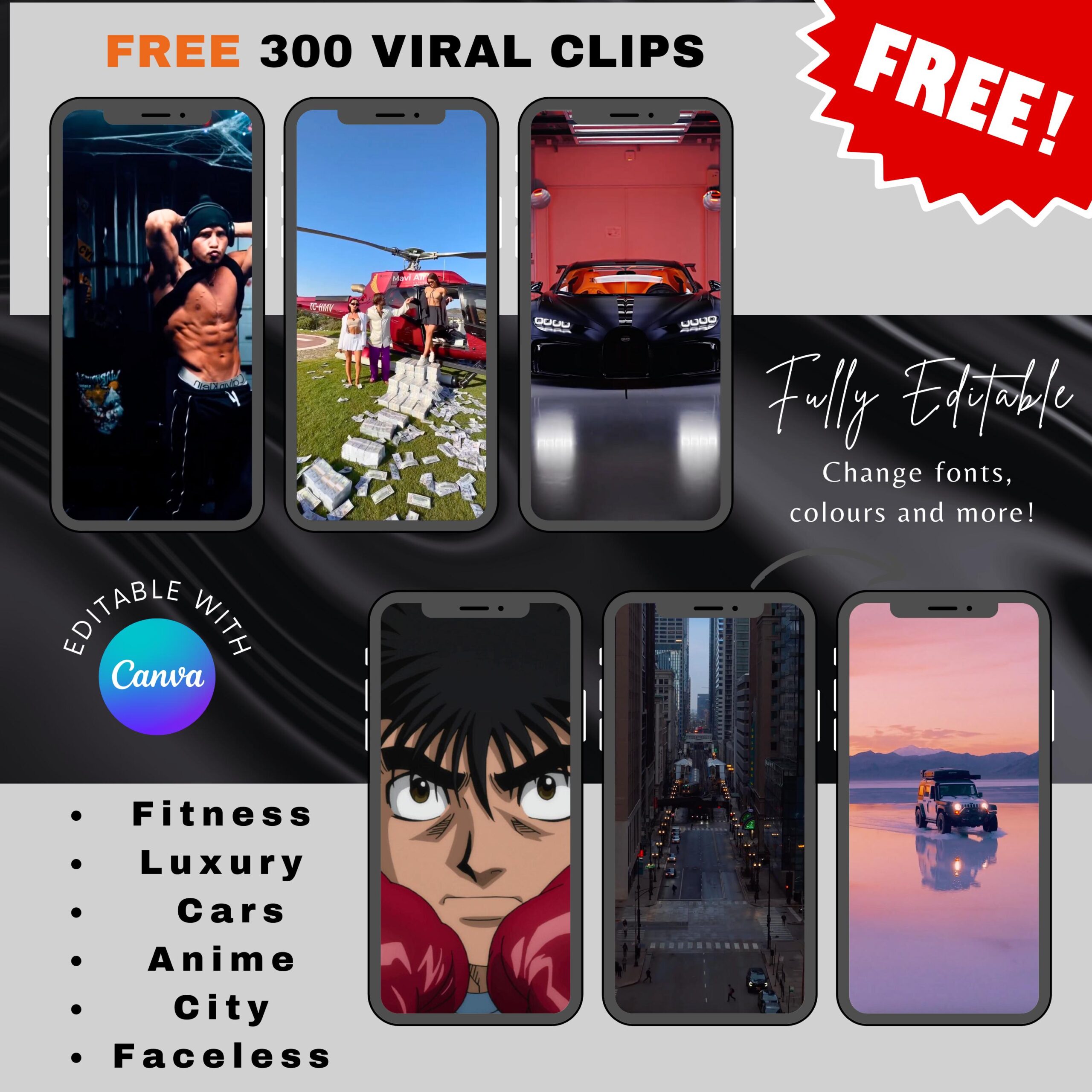 Male Fitness Reels: 660+ Bundle with Master Resell Rights | Gym Workout Motivation Videos for TikTok Reels Shorts | Digital Download Pack - Image 9