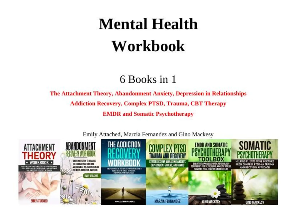 Mental Health Workbook 6 Books in 1 The Attachment Theory, Abandonment Anxiety, - Image 2