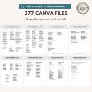 10,500 Canva Planner Templates | 2026-2027 Editable Planners, Journals, Trackers & Calendars | PLR Master Resell Rights Bundle