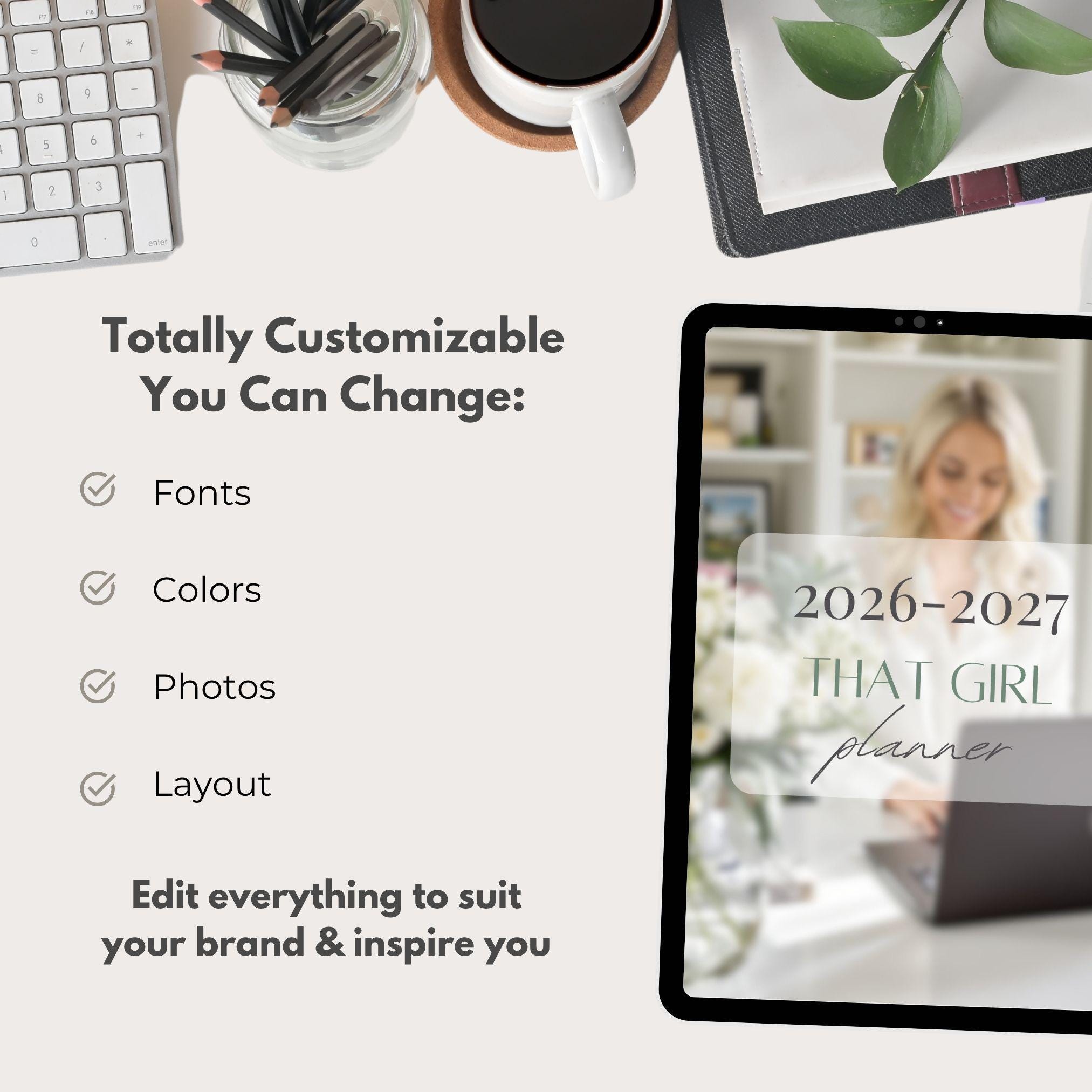 10,500 Canva Planner Templates | 2026-2027 Editable Planners, Journals, Trackers & Calendars | PLR Master Resell Rights Bundle - Image 7