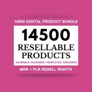 Done For You 2026 2027 Planners Journals Trackers 14500 Pages Editable Canva Designs Printables DIY PLR Products Master Resell Rights MRR