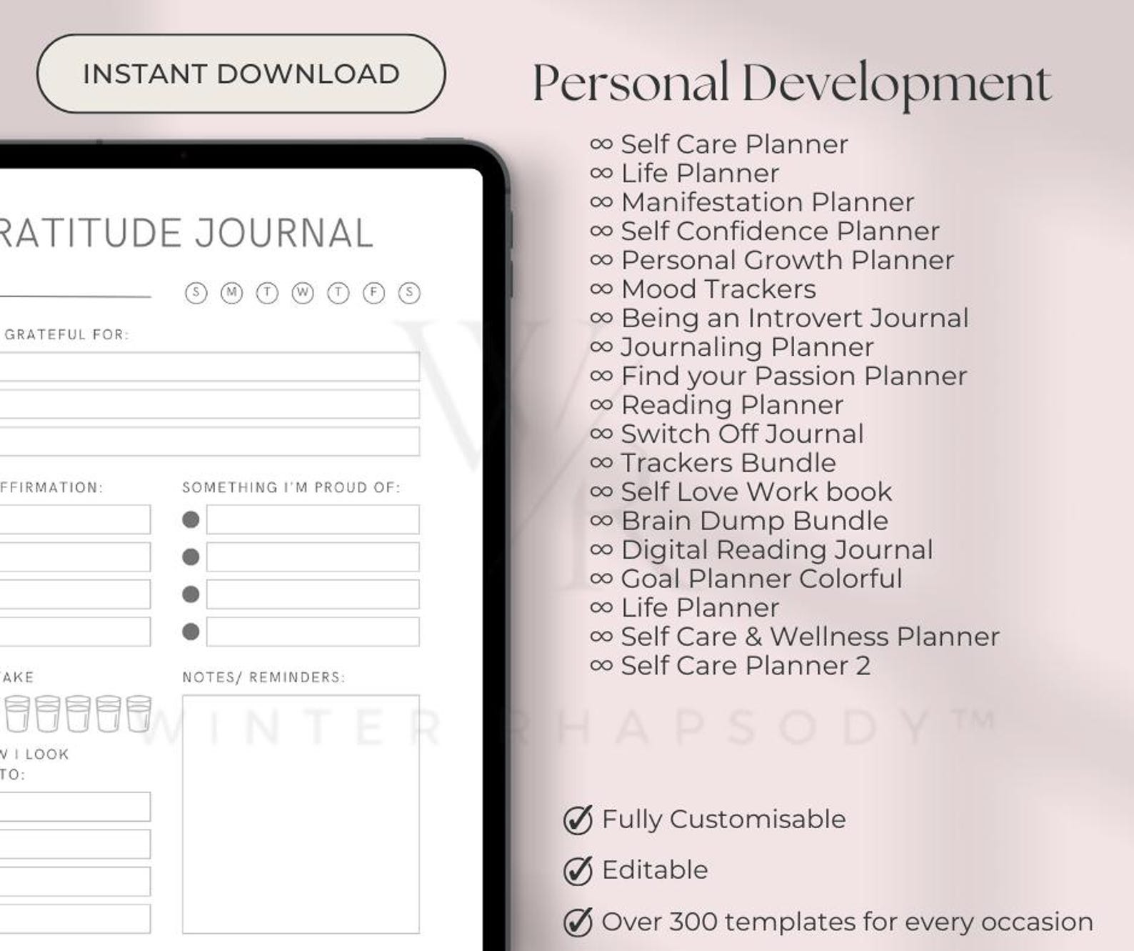 14500+ PLR Canva Templates | 350+ Editable Templates with Master Resell Rights | NEW 2026 Editable & Printable Planners, Journals, Trackers - Image 8