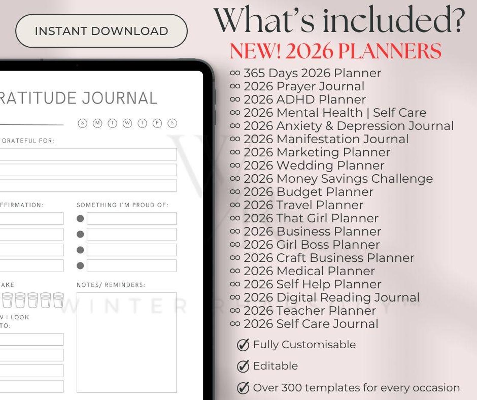 14500+ PLR Canva Templates | 350+ Editable Templates with Master Resell Rights | NEW 2026 Editable & Printable Planners, Journals, Trackers - Image 11