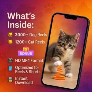 4300+ Pet Reels PLR MRR Resell Rights Commercial Use Funny Dog Cat Content Bundle