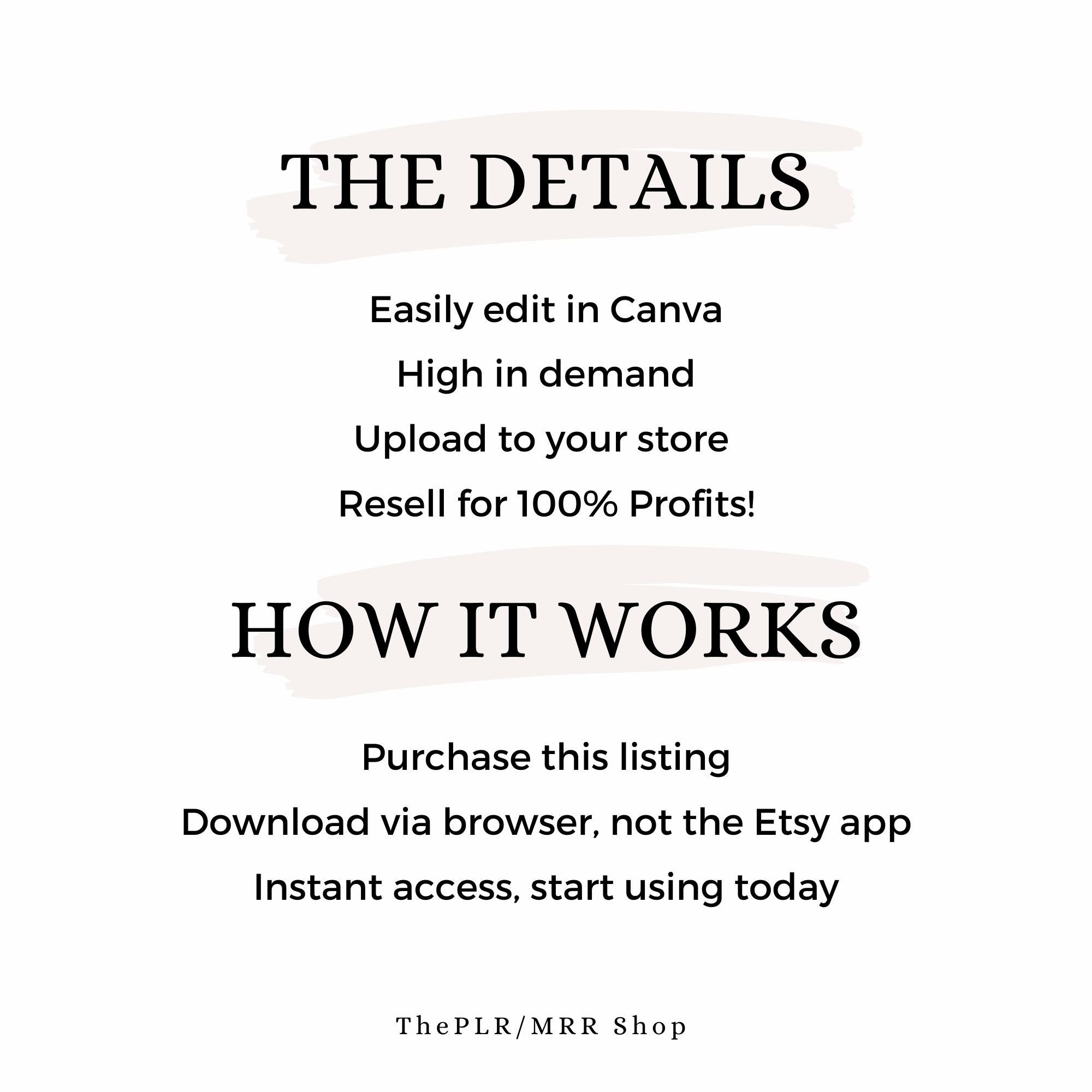 Master Resell Rights PLR Fitness Planner, PLR, MRR, Done for you printable Planner, Fitness Journal, Workout planner, for women, for girls - Image 7