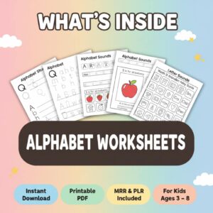 33,500+ Kids Educational Printables Bundle Worksheets, Classroom Activities & Learning Resources | Printable | PLR + MRR