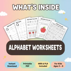 33,500+ Kids Educational Printables Bundle Worksheets, Classroom Activities & Learning Resources | Printable | PLR + MRR