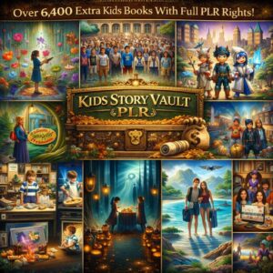 Kids Story Vault – Pro Upgrade | 6,400 Extra Kids Books | Full PLR Rights | One-Time Offer