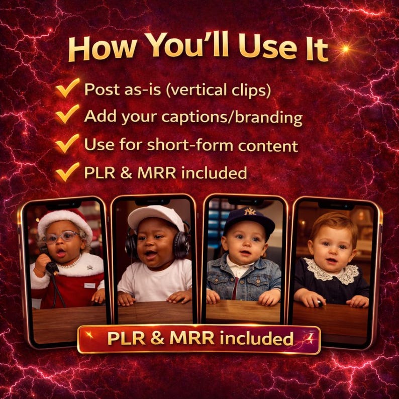 AI Baby Reels Bundle | 300+ Viral Videos (PLR MRR) - Image 4