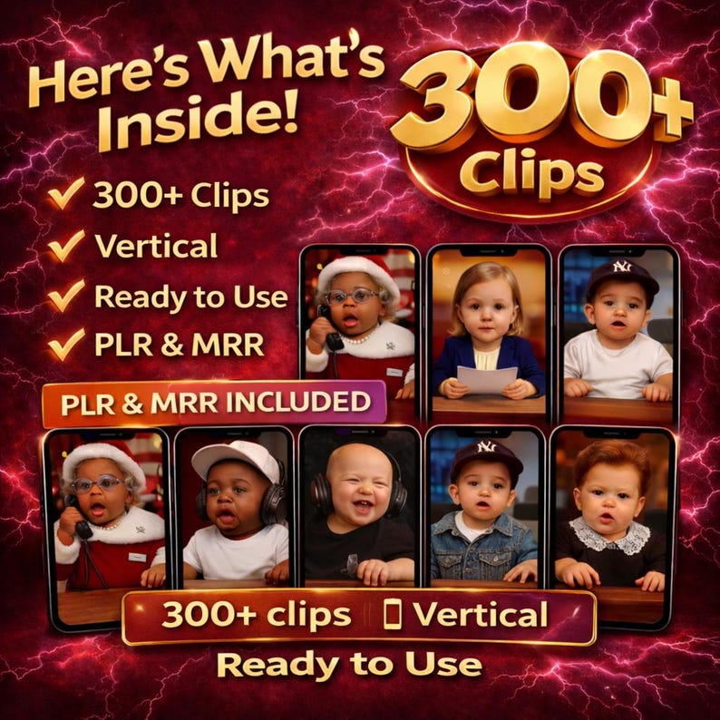 AI Baby Reels Bundle | 300+ Viral Videos (PLR MRR) - Image 5