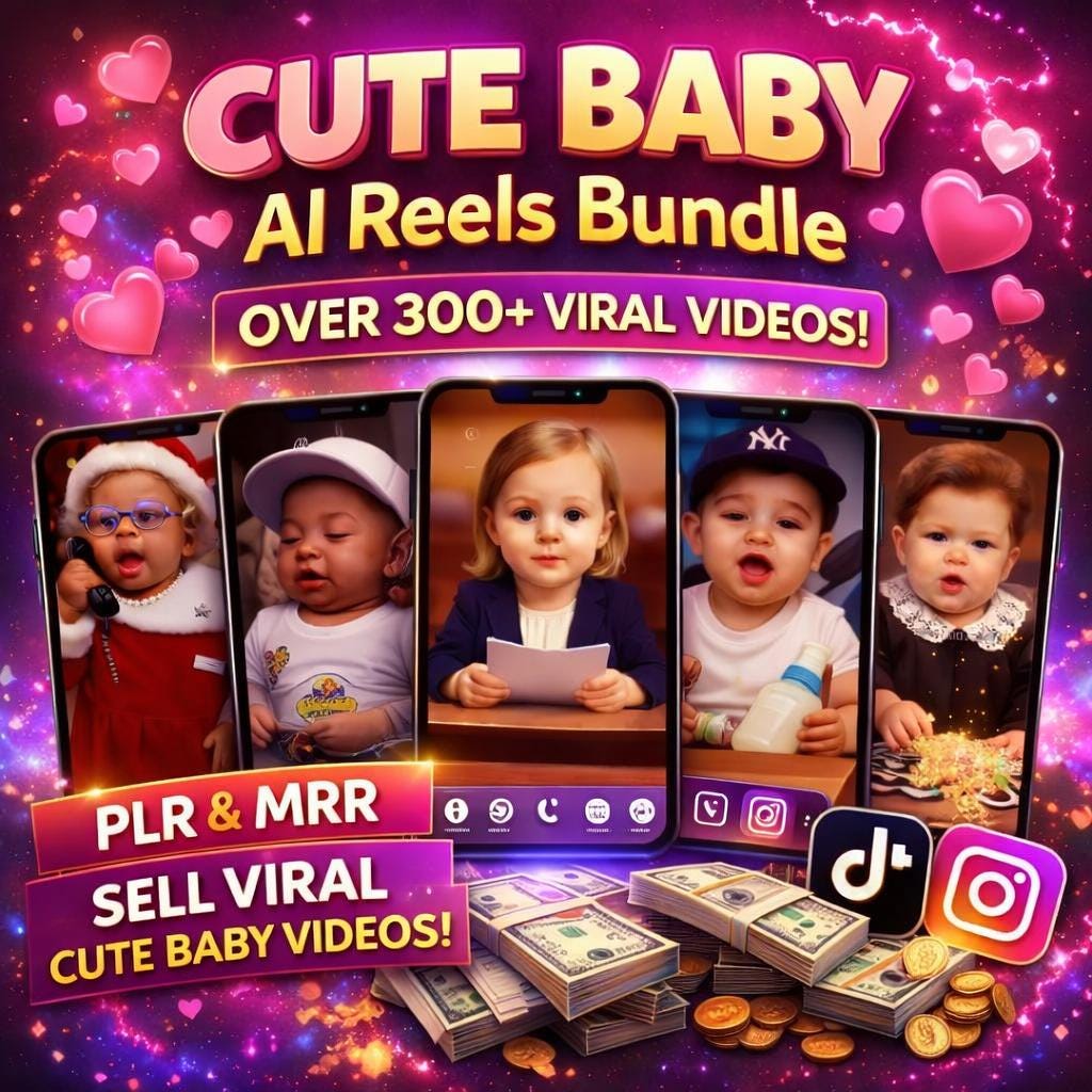 AI Baby Reels Bundle | 300+ Viral Videos (PLR MRR) - Image 7