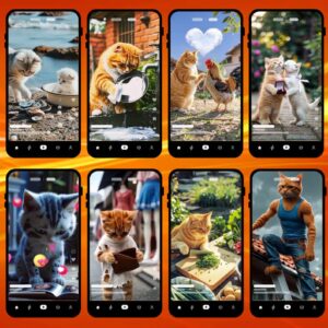 900+ Cat Reels Bundle – Funny Viral AI Cat Videos for TikTok Instagram YouTube Shorts Content Pack PLR MRR